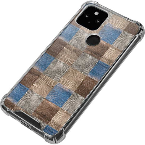 Lumber Grid Google Pixel 5 Clear Case